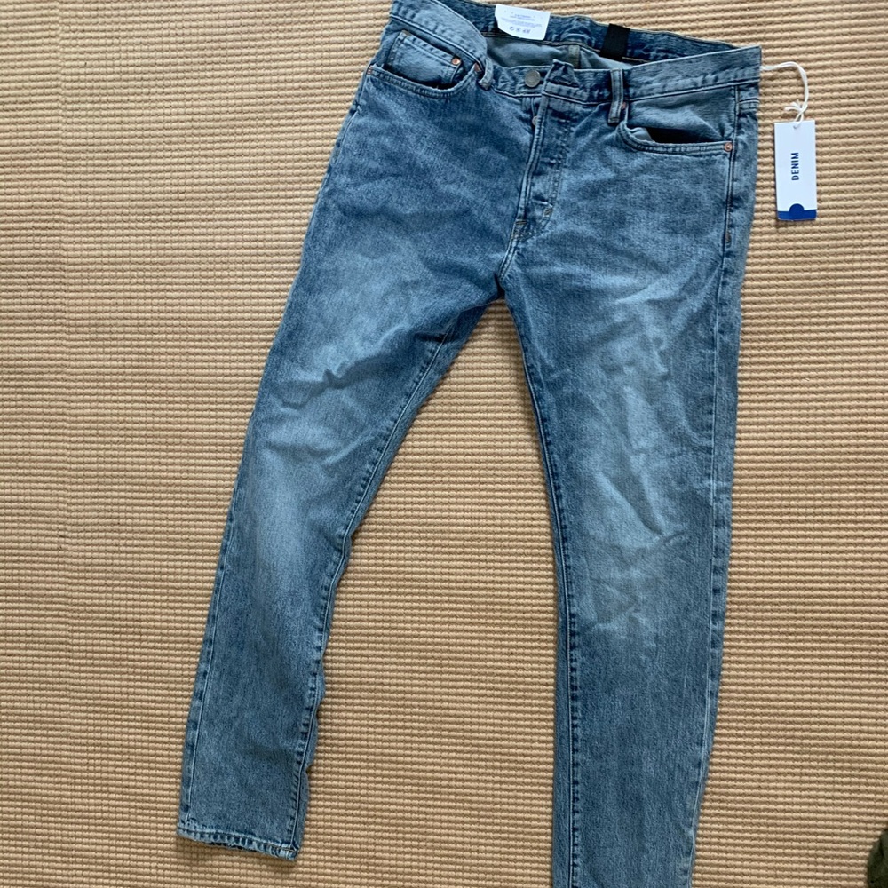 NEW H&M Men’s Slim Straight Blue Jeans